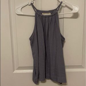 Francesca’s light grayish purple open back tank